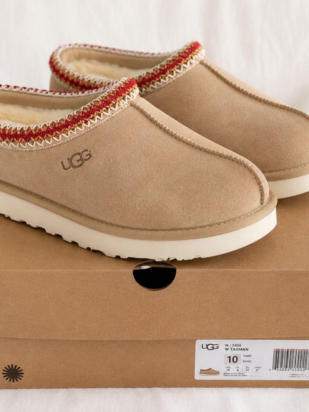 UGG Tasman Slippers Women’s Size 10 Sand